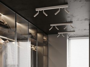 Miniaturka 10 - Garderoba z białą lampą szynową LED i czterema reflektorami