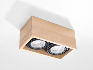 Miniaturka 8 - Drewniany plafon LED z podwójnymi punktami światła