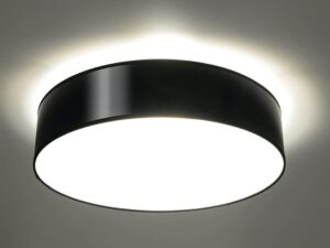 Miniaturka 2 - Nowoczesna lampa LED sufitowa czarna, okrągła forma