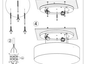 Miniaturka 10 - Instrukcja montażu lampy sufitowej LED okrągłej