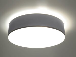 Miniaturka 4 - Designerska okrągła lampa LED z jasnym światłem, kolor srebrny