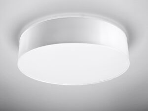 Miniaturka 7 - Lampa sufitowa LED okrągła w białym matowym wykończeniu