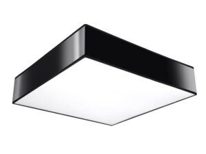 Miniaturka 11 - Kwadratowa lampa LED z czarną obudową i rozproszeniem