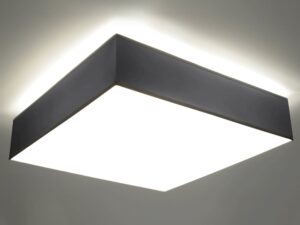 Miniaturka 5 - Czarna kwadratowa lampa LED z miękkim światłem