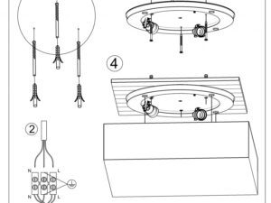 Miniaturka 10 - Instrukcja montażu lampy wiszącej LED z ramą geometryczną