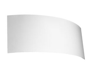 Miniaturka 1 - Biały kinkiet LED z subtelną łukową formą