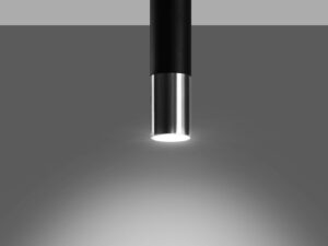 Miniaturka 5 - Czarny kinkiet LED z miedzianym wykończeniem, nowoczesny styl