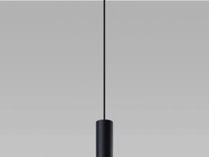 Miniaturka 4 - Czarna pojedyncza lampa LED z tubą wykończoną złotem