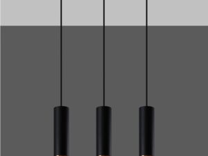 Miniaturka 2 - Trzy tuby LED z miedzianym wykończeniem do wnętrz loftowych