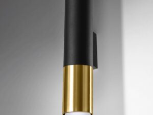 Miniaturka 5 - Kinkiet LED czarny z miedzianym zakończeniem, montaż ścienny