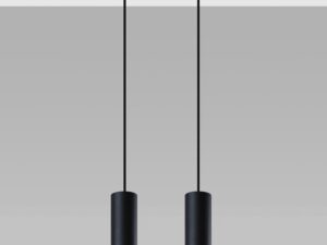 Miniaturka 9 - Lampa LED z dwoma czarnymi tubami, nowoczesny układ