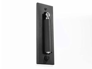 Miniaturka 3 - Czarny reflektor ścienny z okrągłą bazą montażową