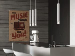 Miniaturka 3 - Kuchnia z białymi tubami LED w stylu minimalistycznym