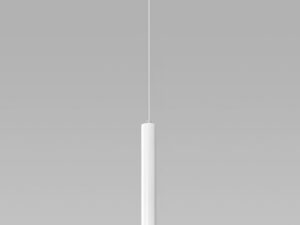 Miniaturka 1 - Lampa LED wisząca z pojedynczą białą tubą do nowoczesnych wnętrz