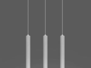 Miniaturka 2 - Designerska kompozycja z trzech białych tub LED