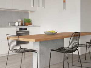 Miniaturka 4 - Nowoczesna lampa z cylindrycznym kloszem z szarego betonu i korka