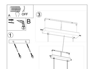 Miniaturka 7 - Instrukcja instalacji oświetlenia sufitowego z trzema przewodami