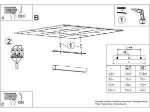 Miniaturka 16 - Techniczny schemat montażu lampy LED z pierścieniem