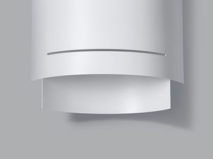 Miniaturka 1 - Biały kinkiet LED z podwójnym profilem świetlnym