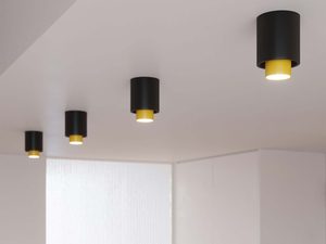 Miniaturka 4 - Czarna lampa sufitowa typu downlight ze złotym wnętrzem