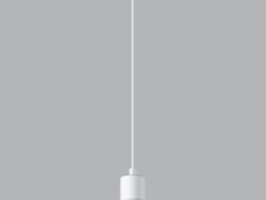 Miniaturka 1 - Minimalistyczna lampa LED z białym kloszem wiszącym