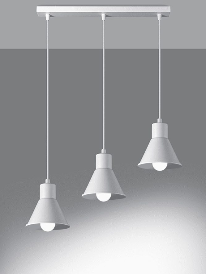 3-punktowa Lampa Wisząca Uniwersalny Design TRITON 3