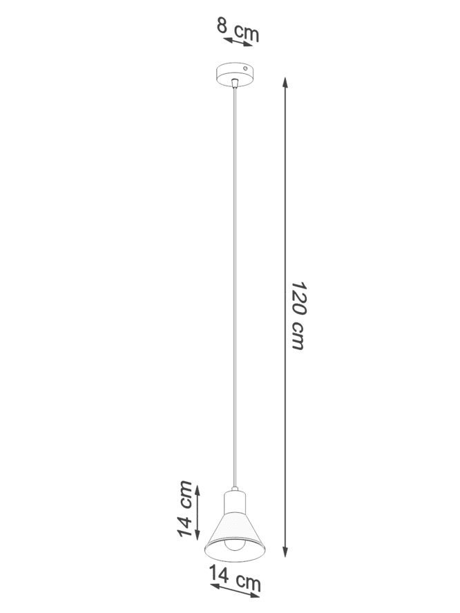 Klasyczna Biała Lampa Wisząca Uniwersalny Design TRITON 1
