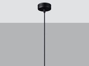 Miniaturka 5 - Czarna lampa LED z pojedynczym kloszem do salonu