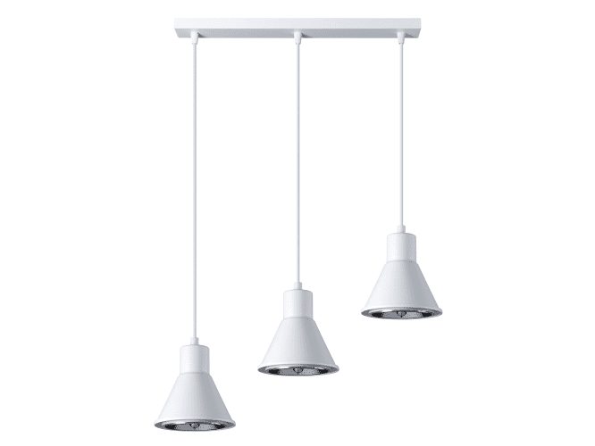 THOR 3 Lampa Wisząca z Trzema Kloszami