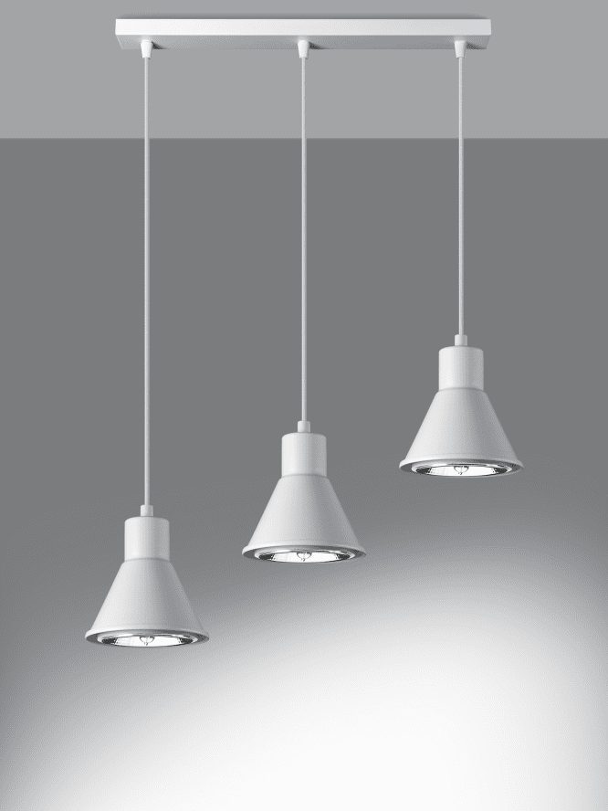 THOR 3 Lampa Wisząca z Trzema Kloszami