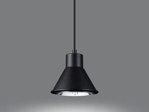 Miniaturka 5 - Czarna lampa wisząca LED z jednym kloszem, styl industrialny