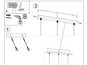 Miniaturka 7 - Instrukcja montażu lampy wiszącej z trzema kloszami