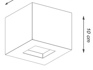 Miniaturka 6 - Kinkiet narożny o wymiarach 12 × 12 × 10 cm