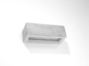 Miniaturka 1 - Betonowa oprawa ścienna z lekką strukturą i wbudowanym źródłem światła