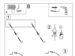 Miniaturka 7 - Instrukcja montażu długiej lampy sufitowej LED