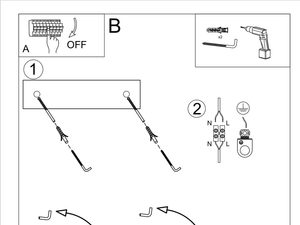 Miniaturka 7 - Instrukcja montażu półokrągłego kinkietu ściennego