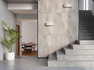 Miniaturka 3 - Nowoczesna klatka schodowa z lampami ściennymi z betonu