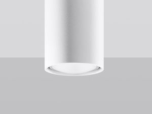 Miniaturka 1 - Minimalistyczna lampa LED tuba biała do kuchni