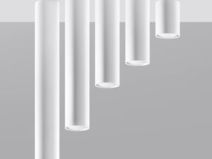 Miniaturka 4 - Kompozycja białych tub LED do wnętrz nowoczesnych