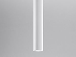 Miniaturka 7 - Minimalistyczna lampa LED wisząca w białym kolorze