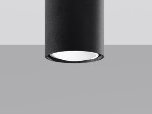 Miniaturka 7 - Czarna tuba LED do montażu sufitowego, styl nowoczesny