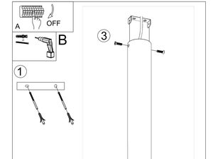 Miniaturka 13 - Instrukcja montażu lampy sufitowej z trzema zwisami LED