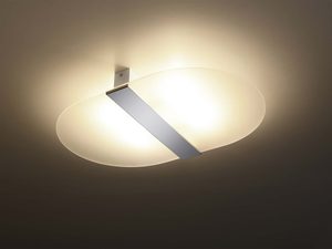 Miniaturka 2 - Lampa LED sufitowa z miękkim światłem i opływowym kształtem
