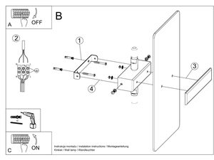 Miniaturka 7 - Instrukcja montażu nowoczesnego kinkietu ściennego
