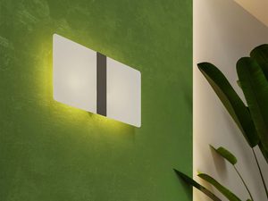 Miniaturka 4 - Kinkiet ścienny z podświetleniem LED i srebrnym detalem