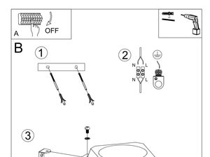 Miniaturka 7 - Instrukcja montażu lampy sufitowej w kształcie kryształu
