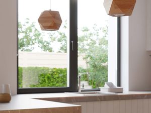 Miniaturka 4 - Kompozycja świetlna z trzech naturalnych opraw LED przy suficie