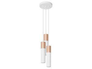 Miniaturka 10 - Biała lampa wisząca LED z trzema punktami świetlnymi