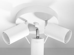 Miniaturka 1 - Plafon sufitowy biały LED z trzema źródłami światła GU10