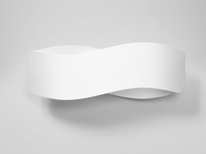 Miniaturka 1 - Designerski biały kinkiet LED o zaokrąglonym profilu
